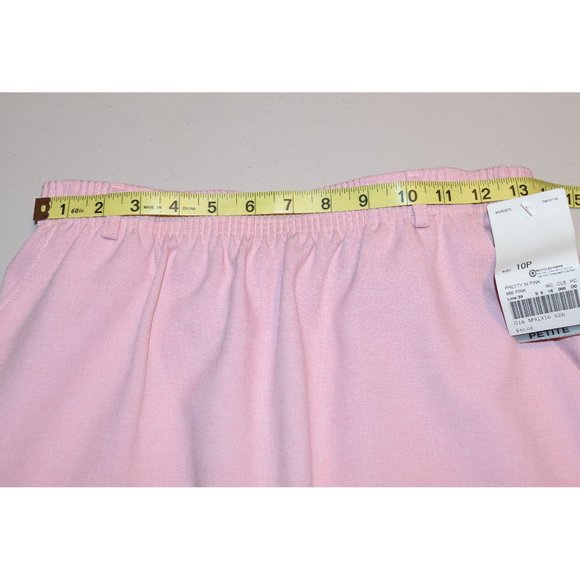 NWT Vintage TanJay Pretty in Pink Elastic Stretch Skirt Petite Size 10P - Picture 4 of 9